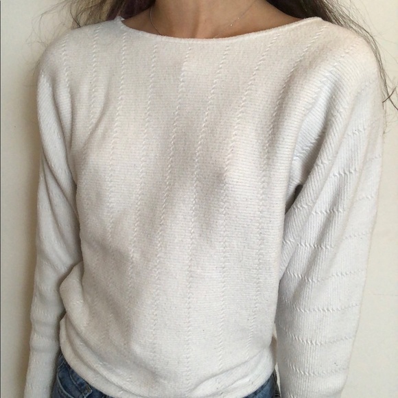 Thick White Pullover Sweater! - Picture 2 of 6